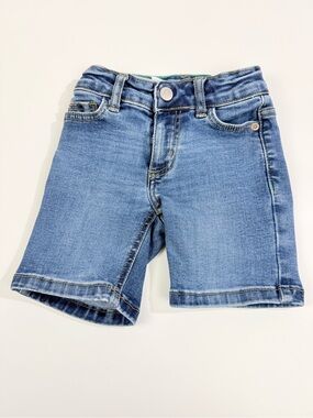 Mini Boden unisex Shorts size 3Y- long but above knee- denim- adjustable waist